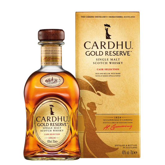 Cardhu Gold Reserve Single Malt Scotch Whisky 700ml 40% ABV Speyside whisky with caramel orchard fruit orange spice and toasted oak
