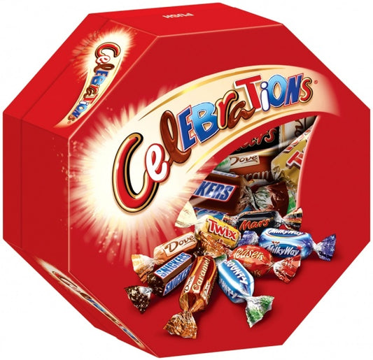 Celebrations assorted chocolate 500 g – ultimate mixed chocolate party tub, iconic favourites selection, festive family sharing chocolate box