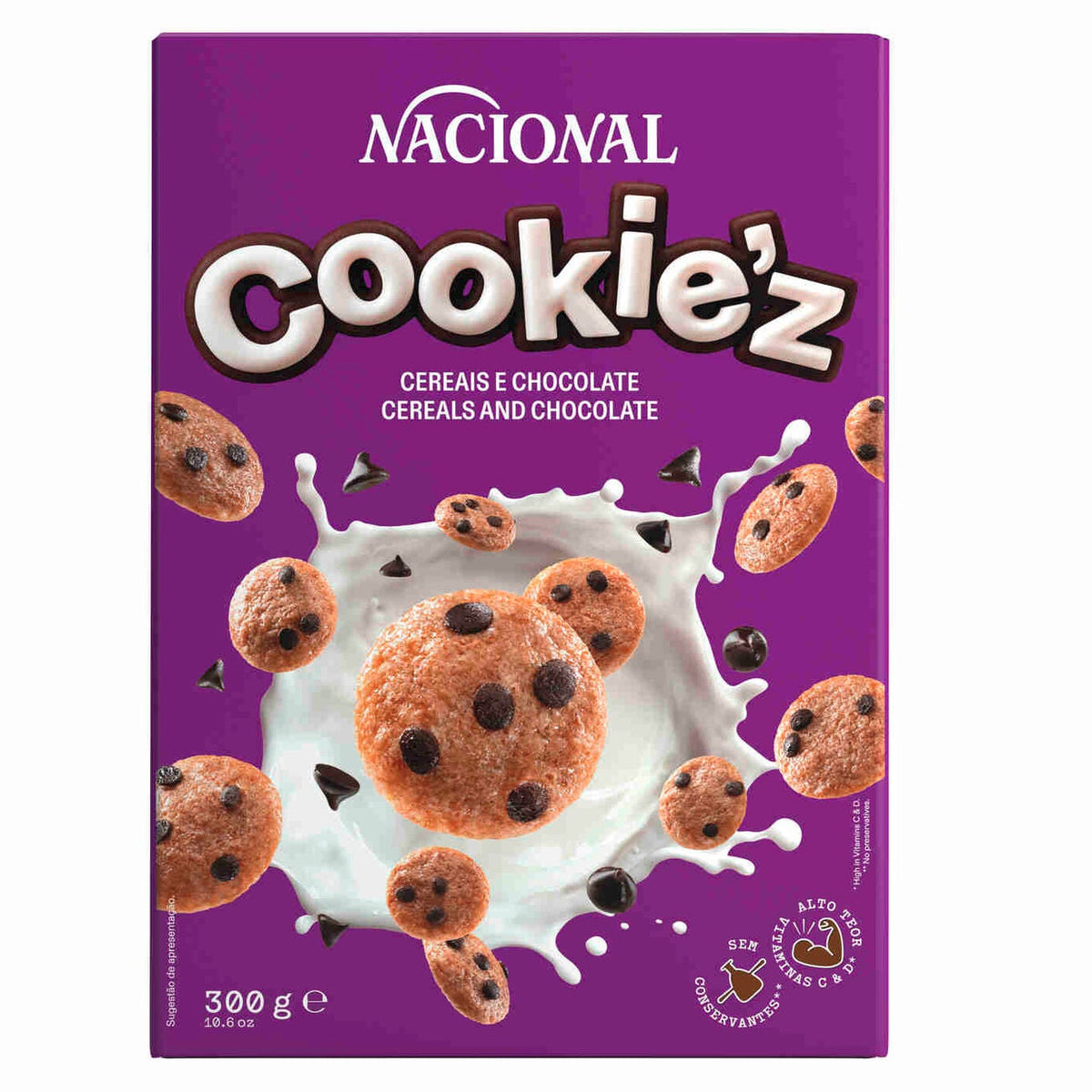 Nacional Cookie'z Chocolate Cereal 300g