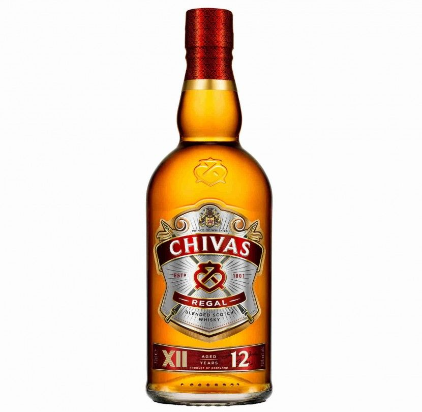 Chivas Regal 12 Year Old Blended Scotch Whisky 700ml 40% ABV with orchard fruit honey vanilla hazelnut butterscotch and rich smooth finish