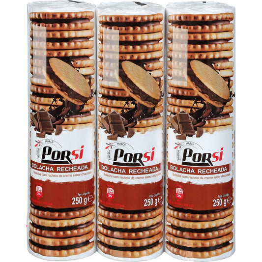 Porsi Chocolate Flavour Filled Biscuits 750g