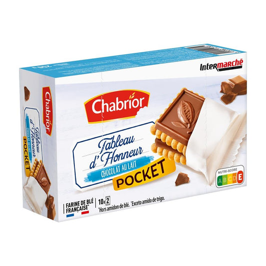Chabrior Tableau d'Honneur Milk Chocolate Biscuits 250g