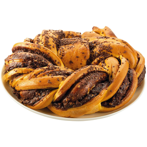 Chocolate and Hazelnut King Cake Bolo-Rei de Chocolate e Avelã 500 g – Portuguese Christmas cake, festive bakery gift, holiday dessert with chocolate and hazelnuts