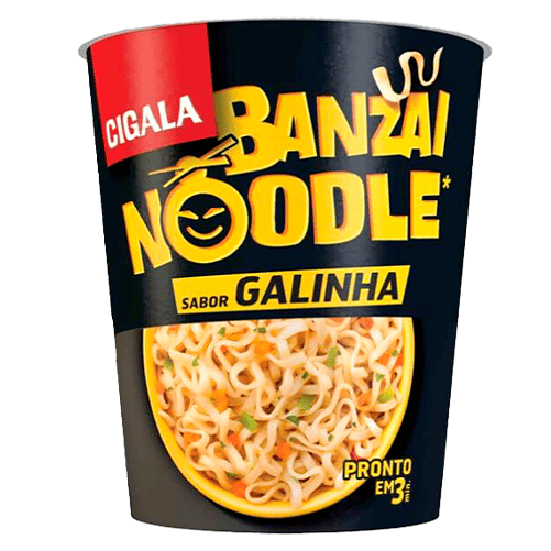 Cigala Banzai Chicken Noodles 67 g instant chicken flavour cup noodles quick meal Noodles – Instant, Ramen, Whole Wheat and Asian Style Favourites