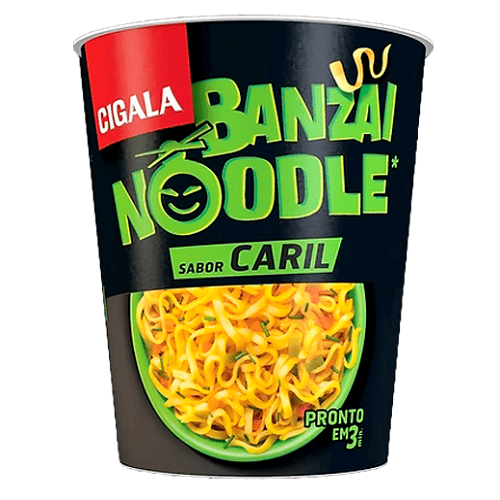 Cigala Banzai Curry Noodles 67 g instant curry flavour noodles quick meal Noodles – Instant, Ramen, Whole Wheat and Asian Style Favourites