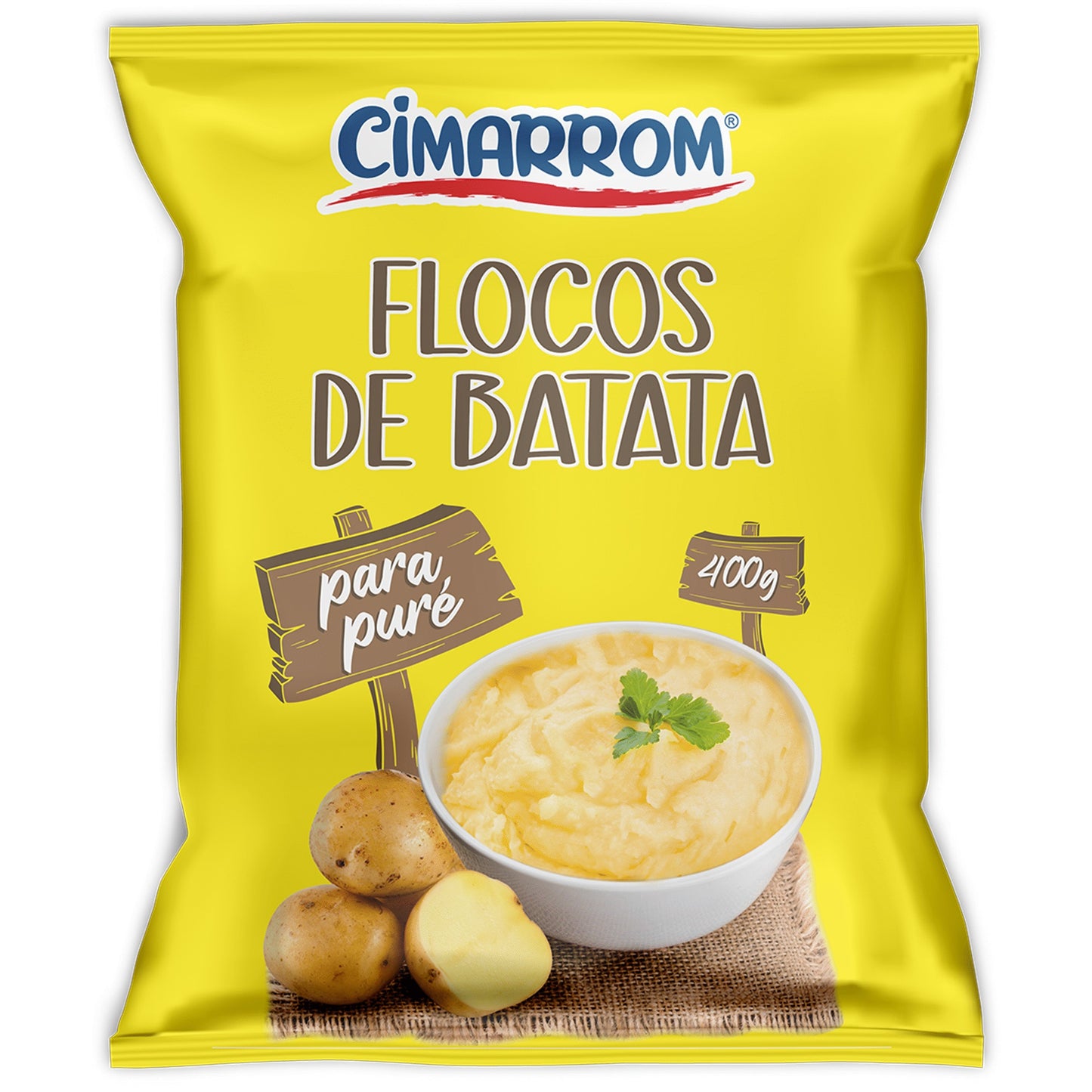 Cimarrom mashed potato flakes 400g instant mash dehydrated potato flakes bulk mash smooth creamy potato