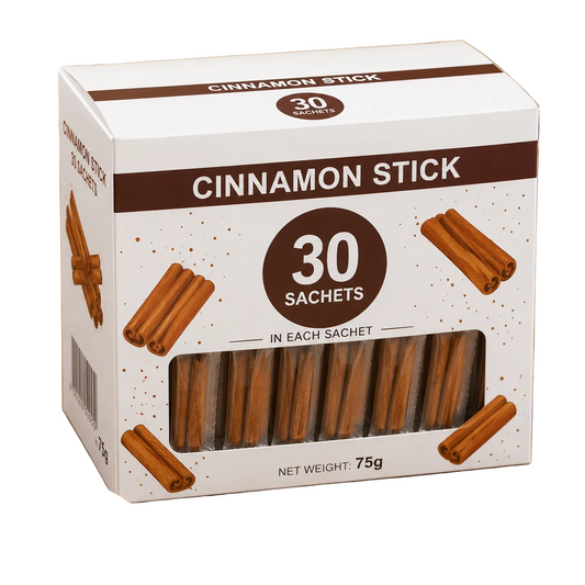 Cinnamon Stick Box 30 Sachets 75g aromatic spice cinnamon sticks cooking baking hot drinks