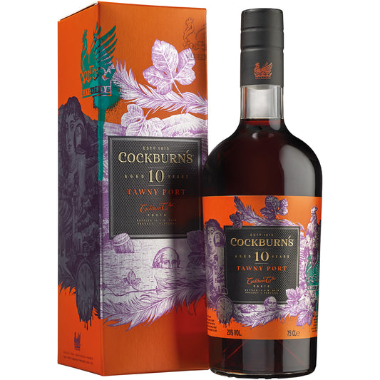 Cockburns 10 year old tawny porto wine 750ml 20% ABV gift box aged Portuguese port wine premium dessert wine Port Wine Beer Spirits and Wine