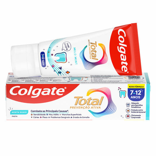 Colgate total junior toothpaste 7 to 12 years 50ml fluoride kids toothpaste children oral care family hygiene