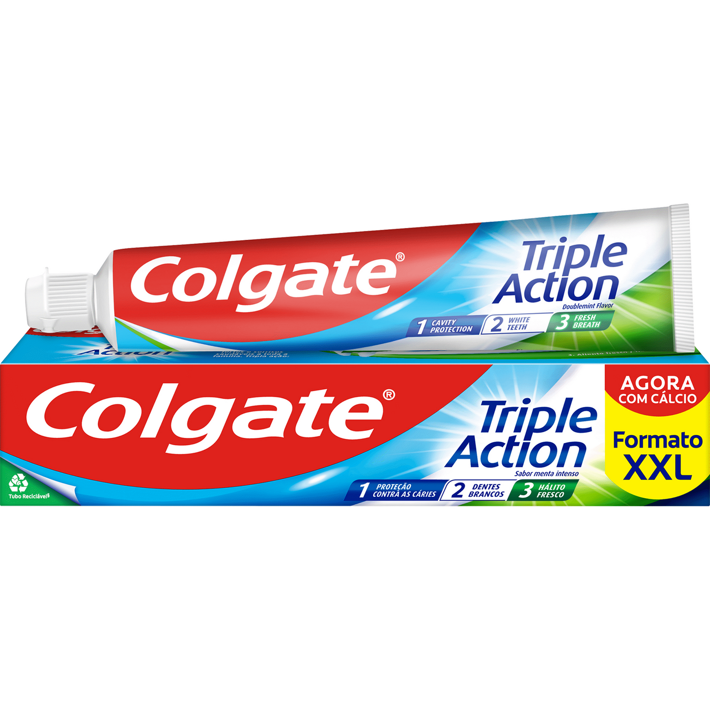 Colgate triple action toothpaste 100ml fresh breath cavity protection fluoride family oral care toothpaste