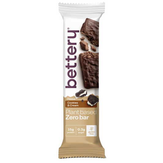 Cookies & Cream Zero Plant Protein Bar Bettery 55g