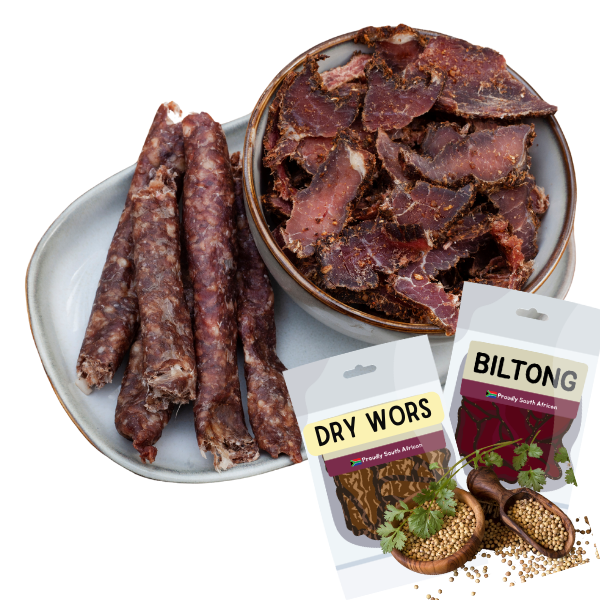 Droewors &amp; Biltong Combo Estilo Autêntico Original 200g