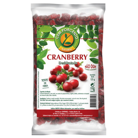 Cem Porcento Dried Cranberries 125g