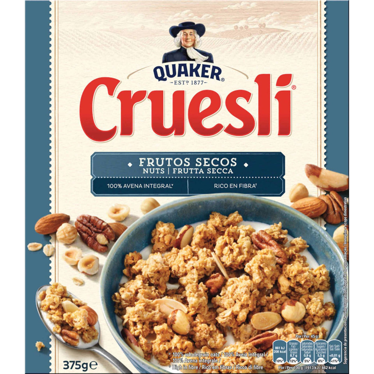 Quaker Cruesli Mixed Nuts 375g