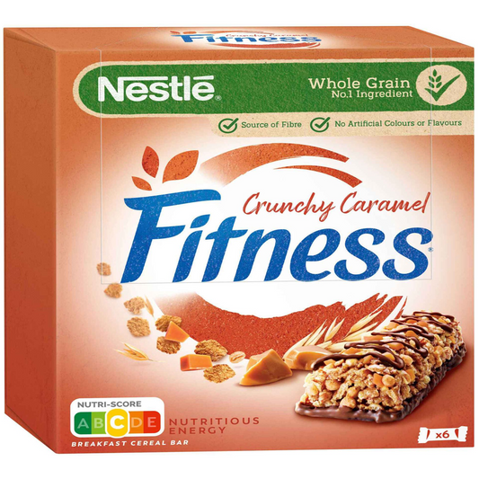 Fitness Crunchy Caramel Cereal Bars 141g