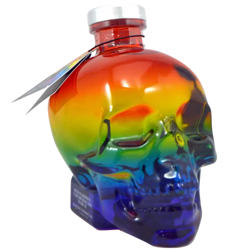 Crystal Head Rainbow Limited Edition Vodka 700ml 40% ABV premium Canadian vodka colourful collectible skull bottle