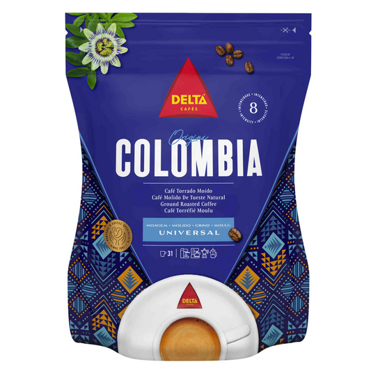 Delta Colombia ground coffee 220g Colombian style coffee smooth balanced blend