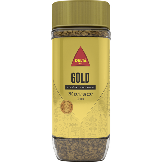 Delta grancafe gold instant coffee 200g glass jar premium soluble coffee instant coffee and cappuccino