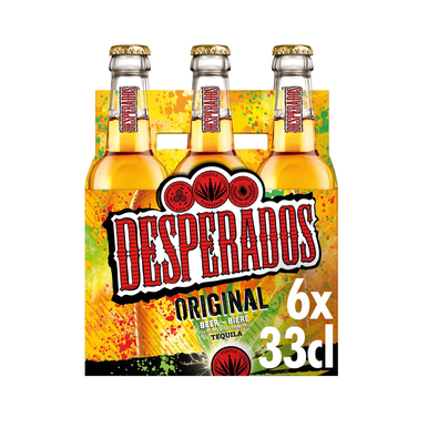 Desperados Tequila Beer 6 x 330ml Bottles 5.9% ABV