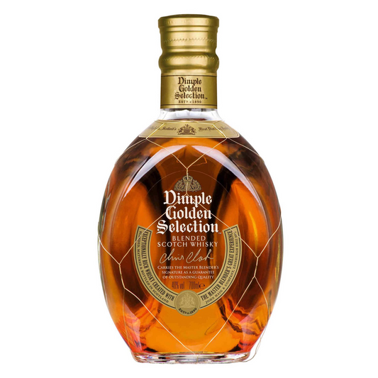 Dimple Golden Selection Blended Scotch Whisky 700ml 40% ABV premium Scottish blend with vanilla fruit mango mocha nuts and gentle smoke