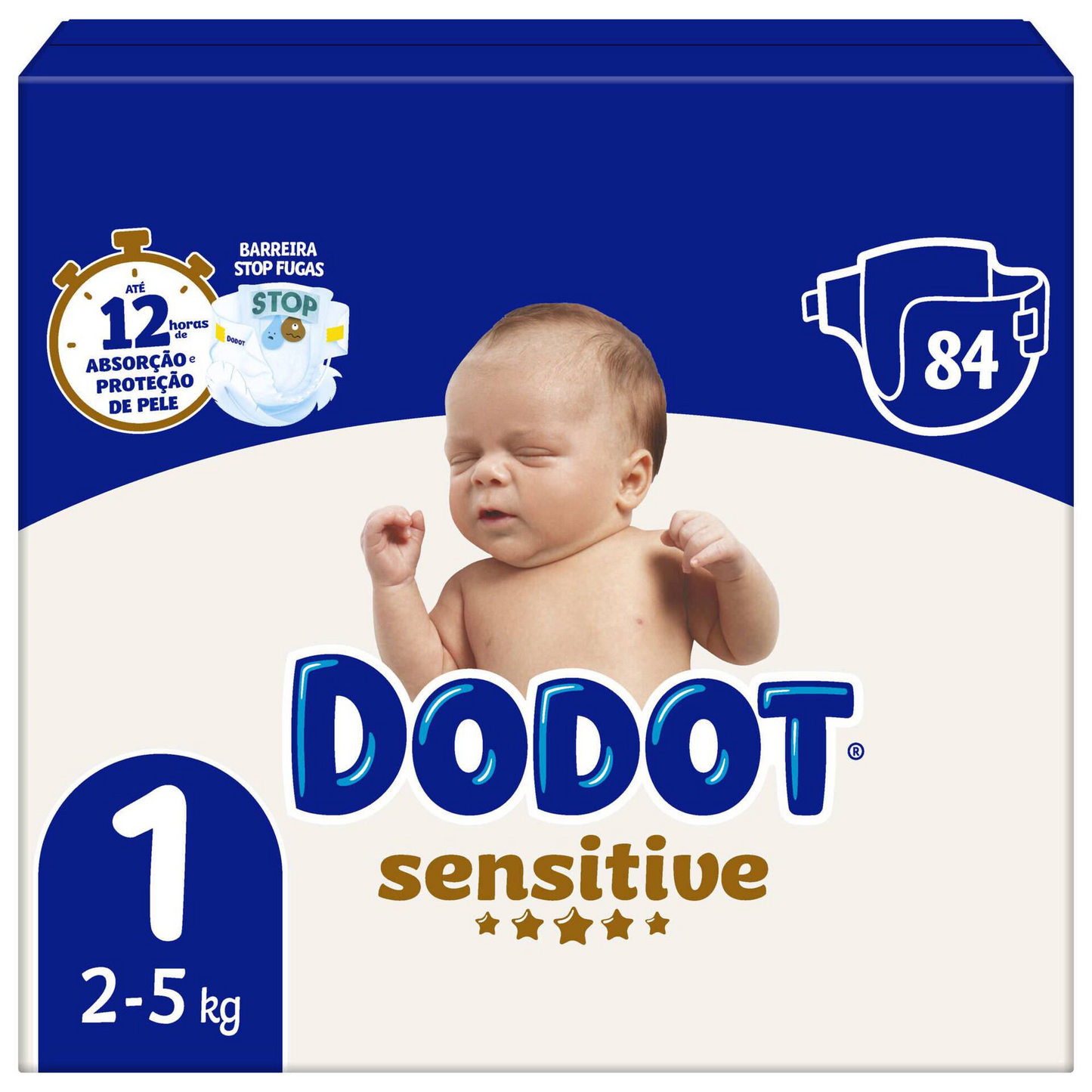 Dodot Sensitive Diapers T1 2–5 kg | Gentle Protection for Newborns