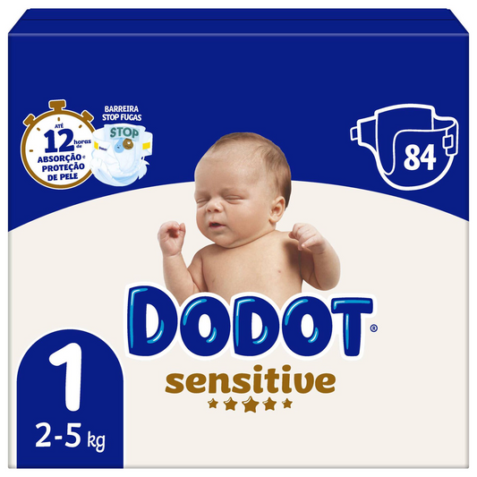 Dodot Sensitive Diapers T1 2–5 kg | Gentle Protection for Newborns