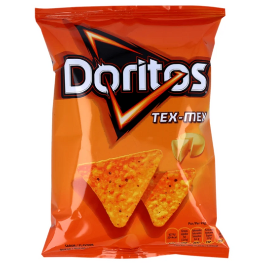 Doritos Tex-Mex Cheese 44 g small pack tortilla chips lunch snack Chips and Crisps Lunch Snack Size Chip Packets Crunchy Savoury and Spicy Snacks