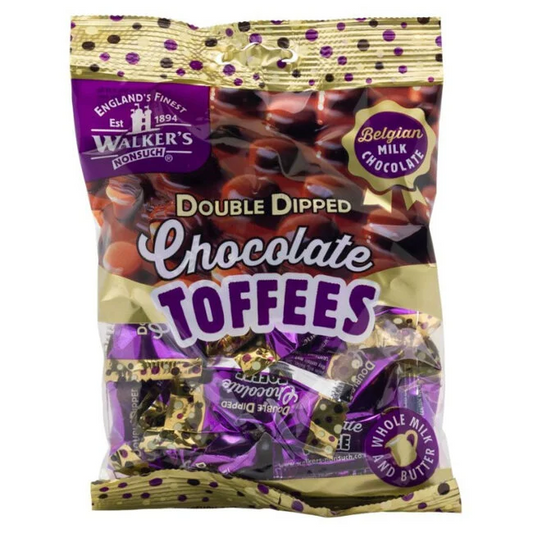 Double Dipped Chocolate Toffee 135g Walkers Toffees