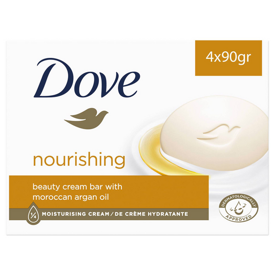 Dove Argan Oil Moisturizing Solid Soap 4x90g