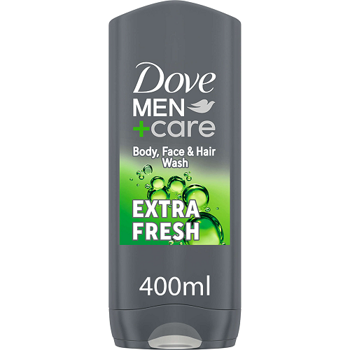 Dove men plus care extra fresh shower gel 400ml mens body wash cooling bath and shower skin care grooming personal hygiene