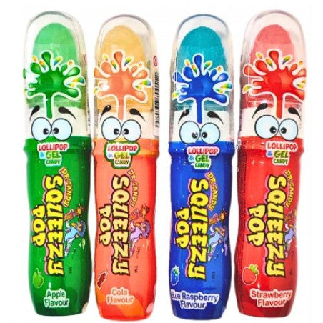 Dr Candy Squeezy Pop novelty liquid candy lollipop kids sweet treat