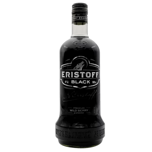Eristoff Black Wild Berry Vodka 700ml 18% ABV black berry flavoured vodka spirit drink for cocktails and chilled serves
