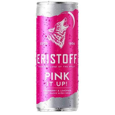 Eristoff Pink It Up Wild Strawberry and Lemonade 250ml 5% ABV