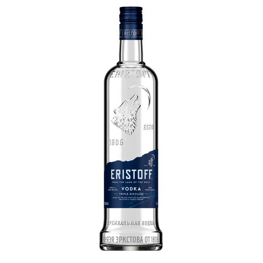 Eristoff Vodka 700ml 37.5% ABV smooth classic vodka for cocktails, mixed drinks, parties and serving chilled