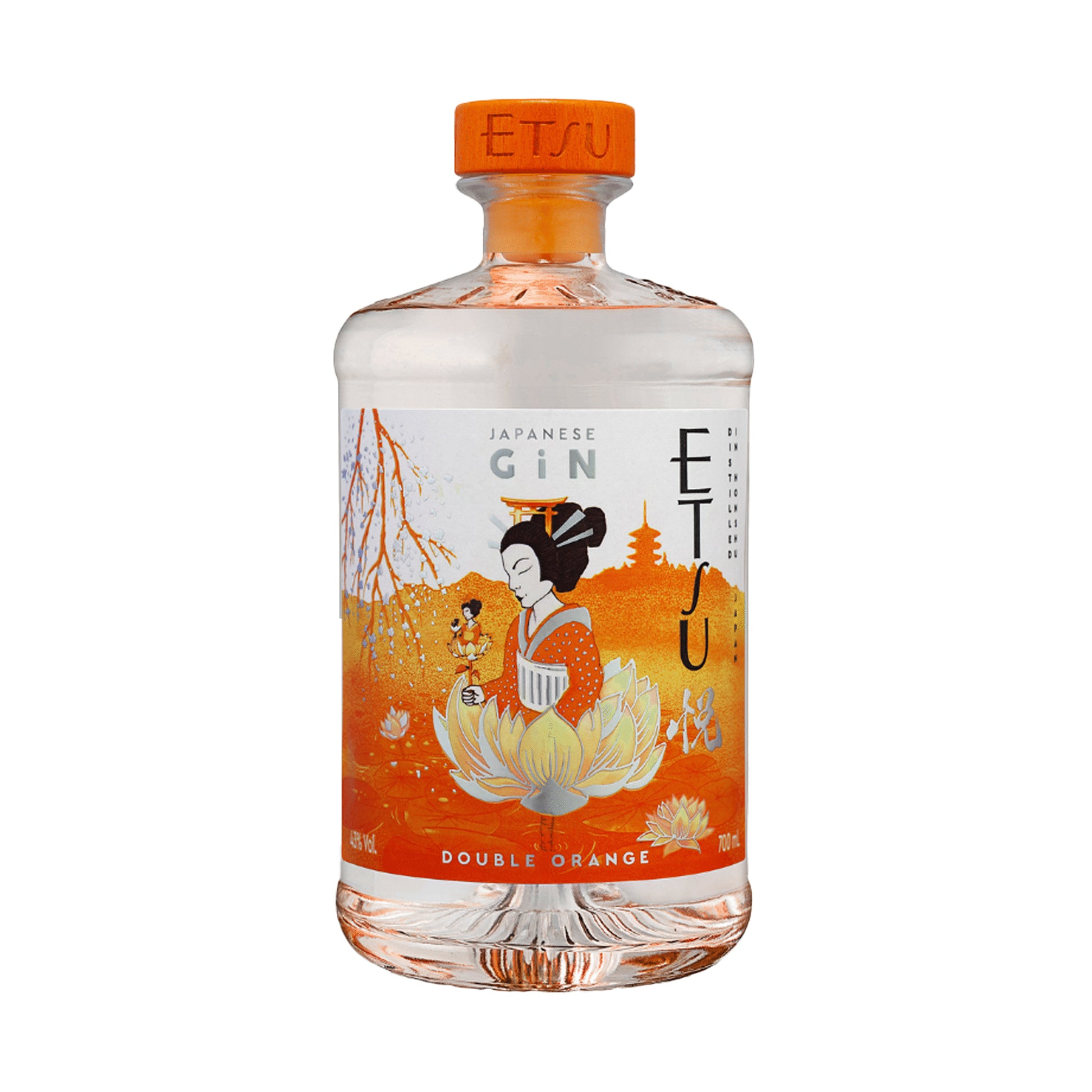 Etsu Gin Double Orange 700ml 43 percent AVB premium japanese citrus botanical gin spirit bottle