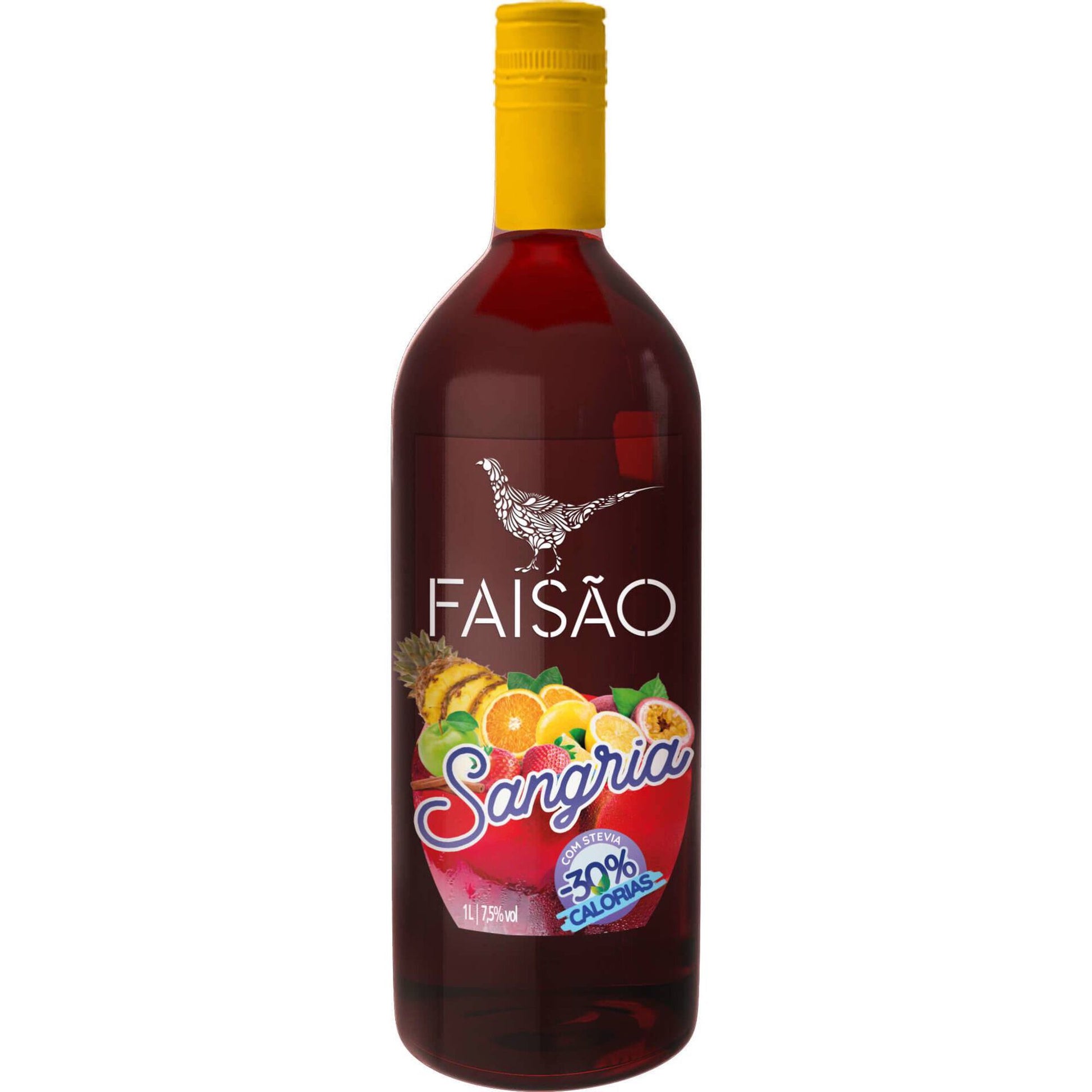 Faisao Sangria Blood Orange with Stevia 1L 7.5 percent ABV Portuguese sangria wine citrus drink