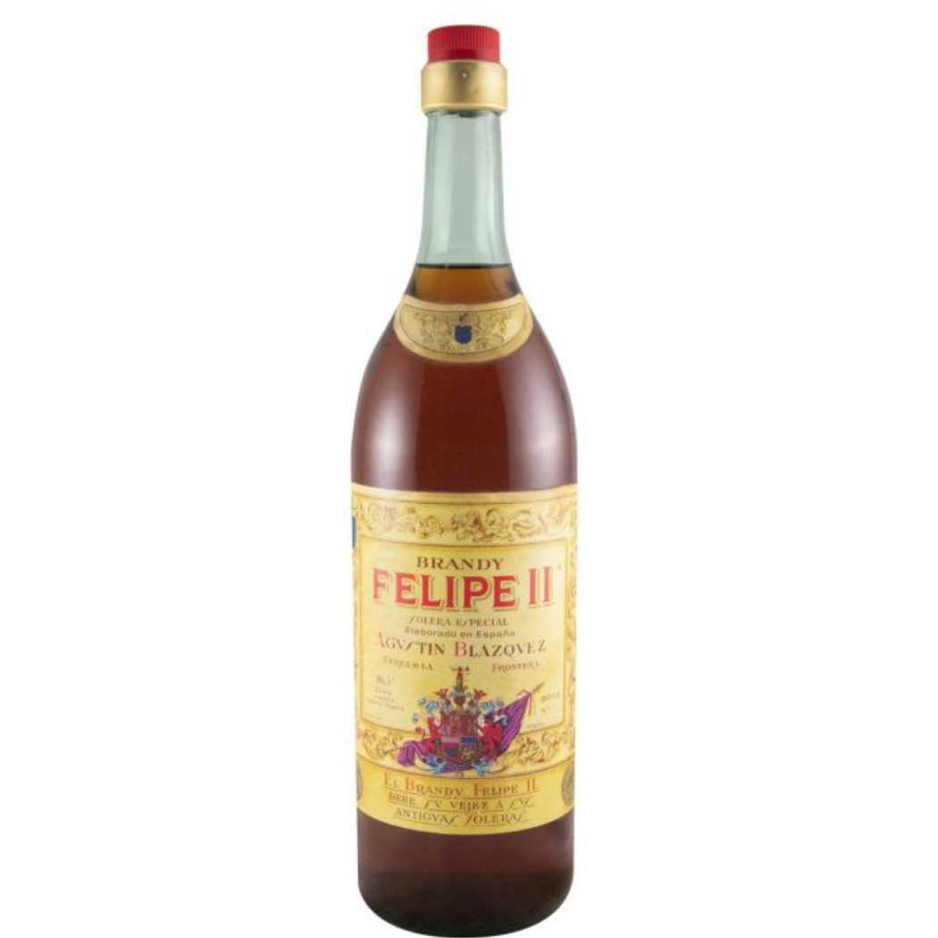 Felipe II Solera Especial Brandy 1L Spanish Solera brandy from Jerez with dried fruit fig vanilla and oak notes