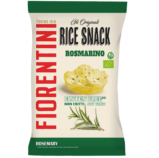 Fiorentini Gluten-Free Rosemary Rice Snacks – Crackers 40 g – savoury crackers; Crackers Salty and Healthy