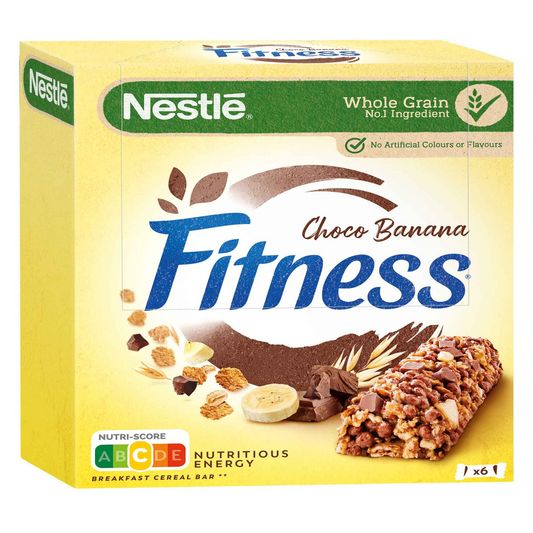 Fitness Chocolate and Banana Cereal Bars Fitness 141g