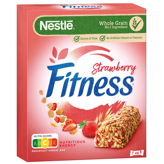 Fitness Strawberry Cereal Bars 141g