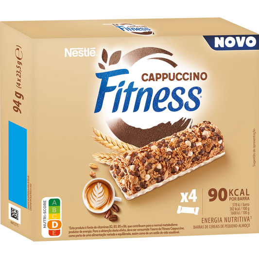 Nestlé Fitness White Chocolate and Cappuccino Cereal Bars 94g