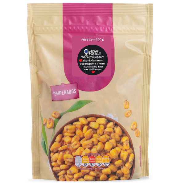 Fried corn 200 g extra crunchy savoury corn snack for sharing