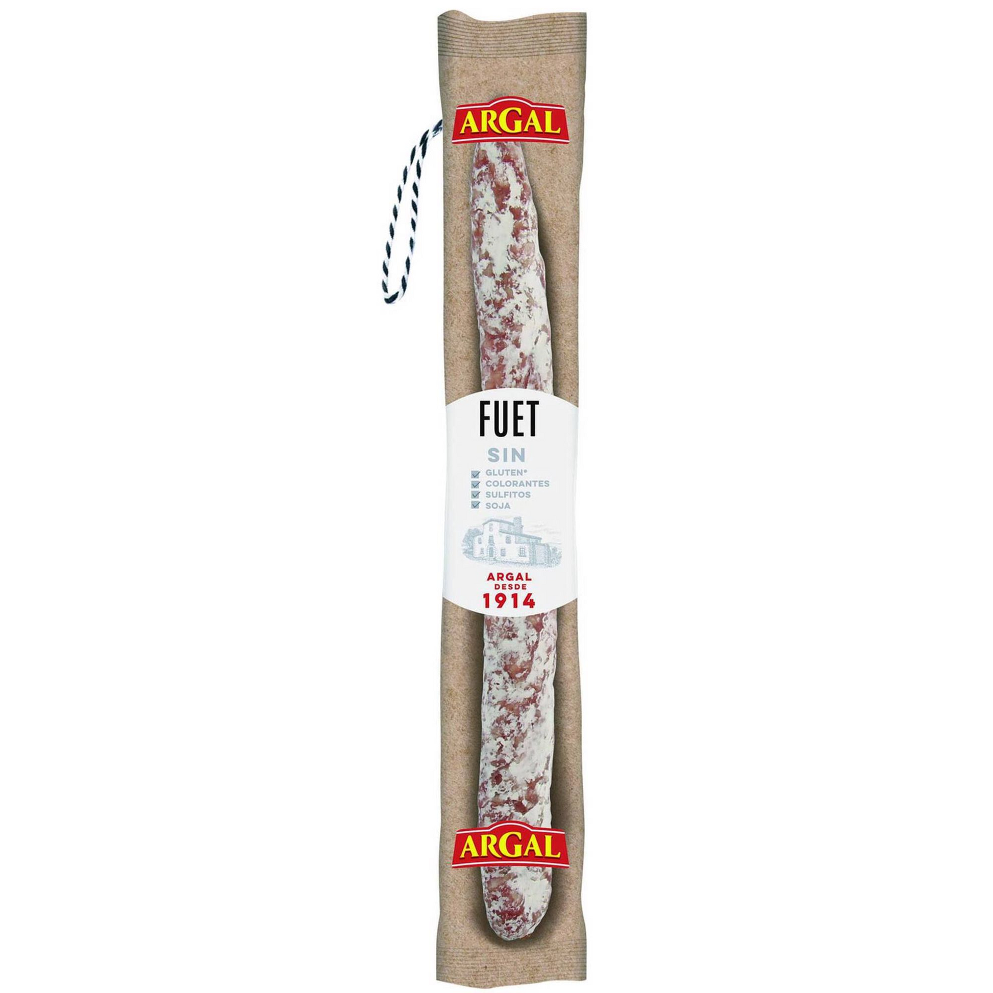 Fuet Artesano Argal 170 g traditional Spanish cured pork sausage charcuterie cured meats and sausages collection