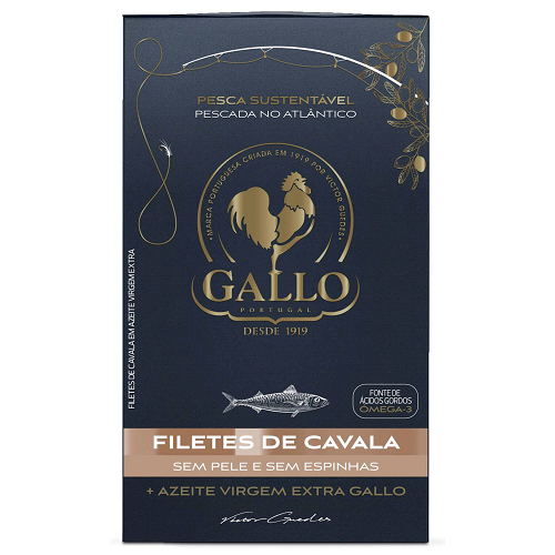 Gallo mackerel fillet in extra virgin olive oil 120 g tinned fish seafood pantry
