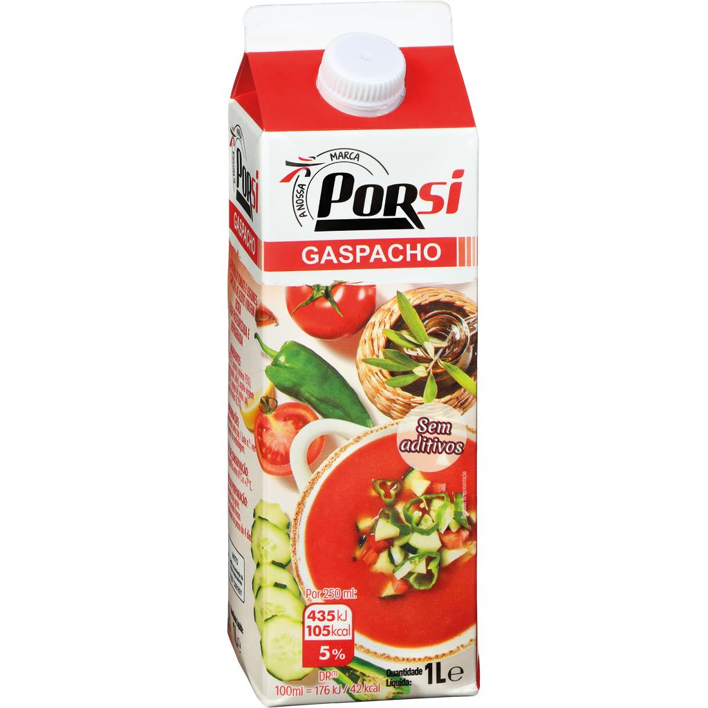 Porsi Gaspacho Chilled Tomato and Vegetable Soup 1L