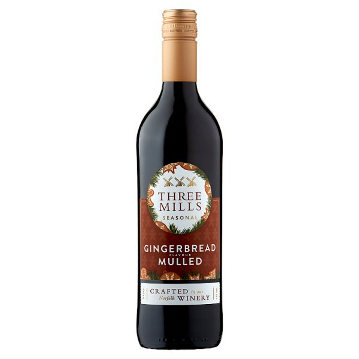 Three Mills Gingerbread Mulled Wine 750ml