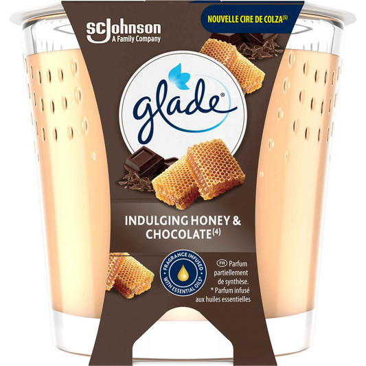 Glad honey and chocolate candle air freshener vegan cozy scent home fragrance