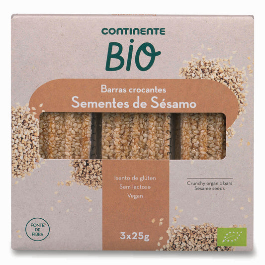 Organic Gluten Free Sesame Seed Bars 75g
