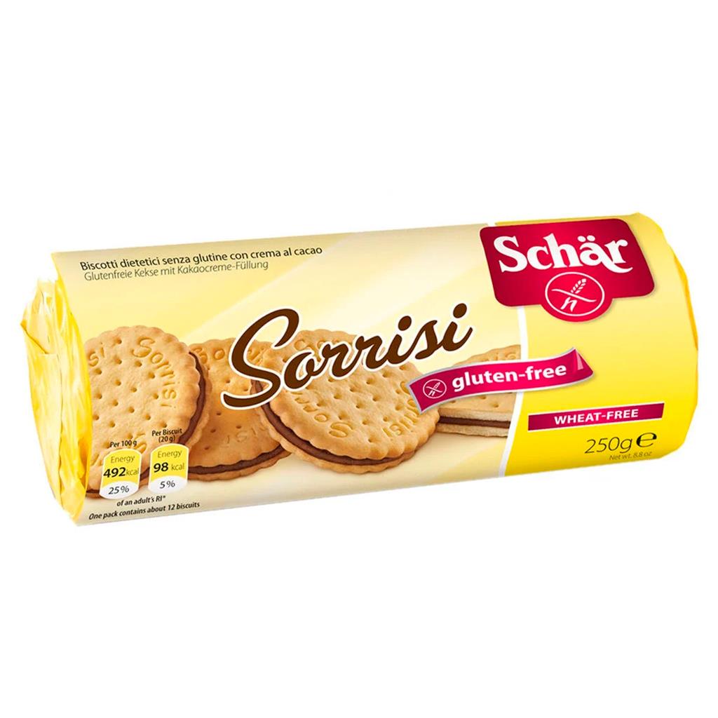 Schär Gluten Free Cocoa Filled Cookies 250g