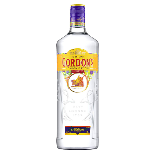 Gordon's London Dry Gin 700ml 37.5% ABV triple-distilled botanical gin with juniper coriander angelica and liquorice from the Top Rated Gins collection